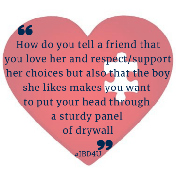 Motocross boy she likes makes you put your head through a wall